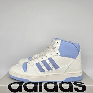 New adidas Break Start Mid Cloud White Glow Blue Women's Shoes Size 8.5